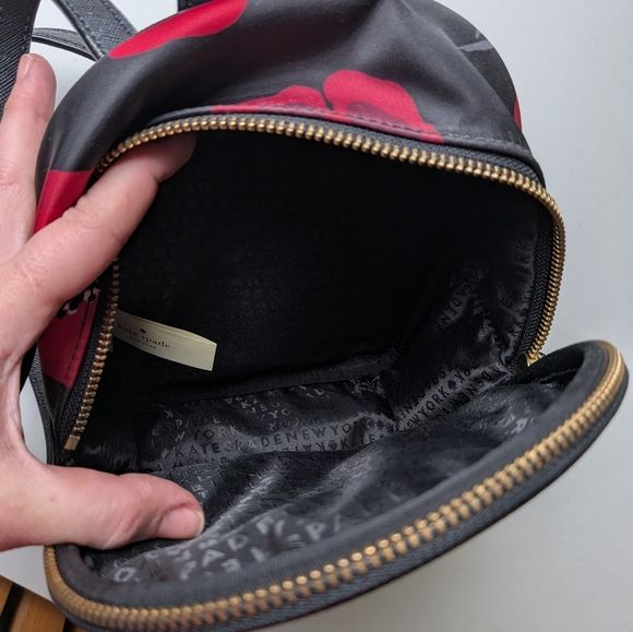 Kate Spade Wilson Road Poppy Red Mini Backpack - Picture 4 of 4